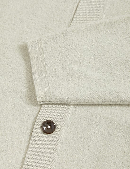 Pure Extra Fine Merino Wool Felted Knitted Jacket