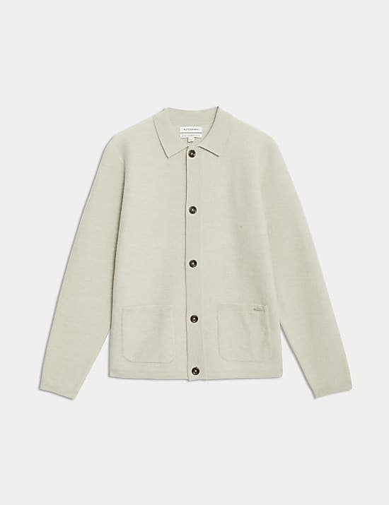 Pure Extra Fine Merino Wool Felted Knitted Jacket