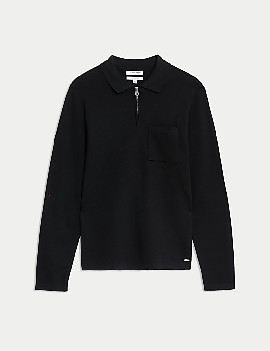 Cotton Rich Knitted Polo Shirt