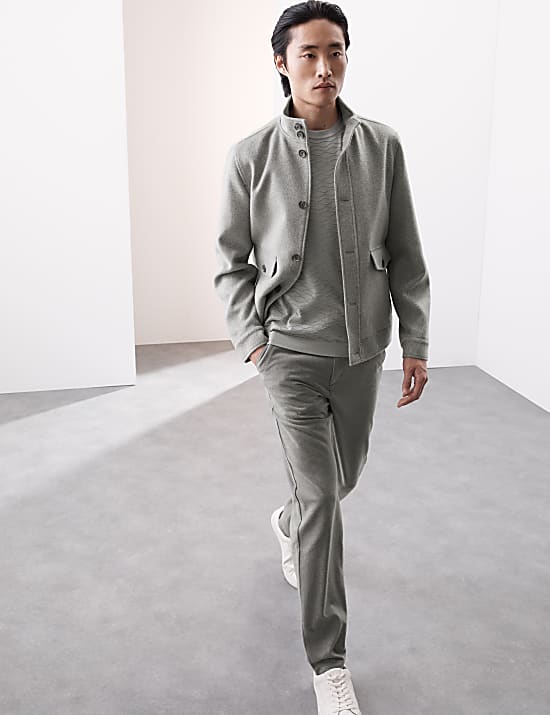 Cotton Rich Textured Knitted T-Shirt