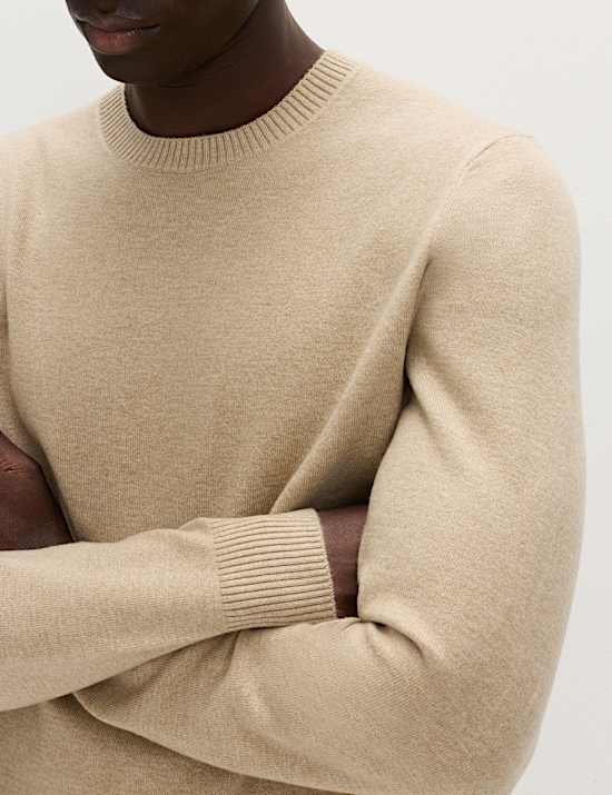Pull en maille l&eacute;g&egrave;re &agrave; col rond
