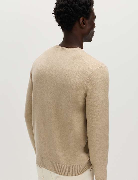Pull en maille l&eacute;g&egrave;re &agrave; col rond