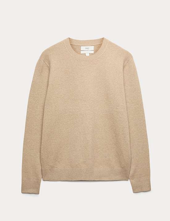 Pull en maille l&eacute;g&egrave;re &agrave; col rond
