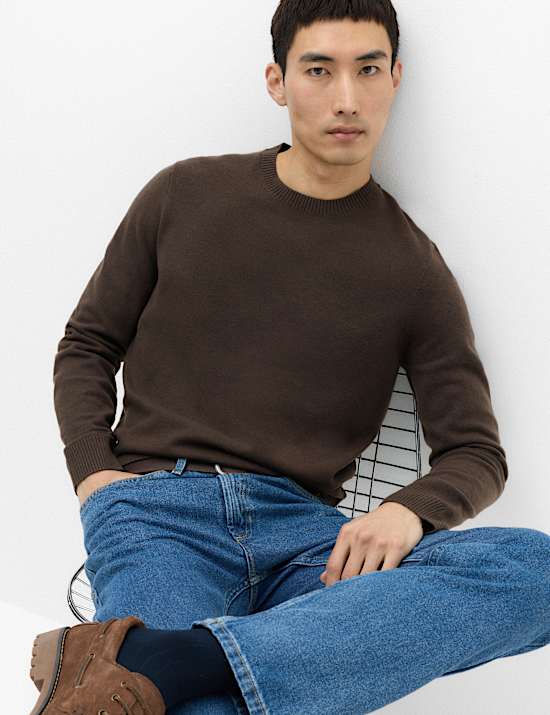 Air Yarn Crew Neck Jumper