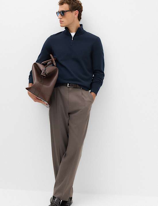 Air-Yarn Half Zip Jumper