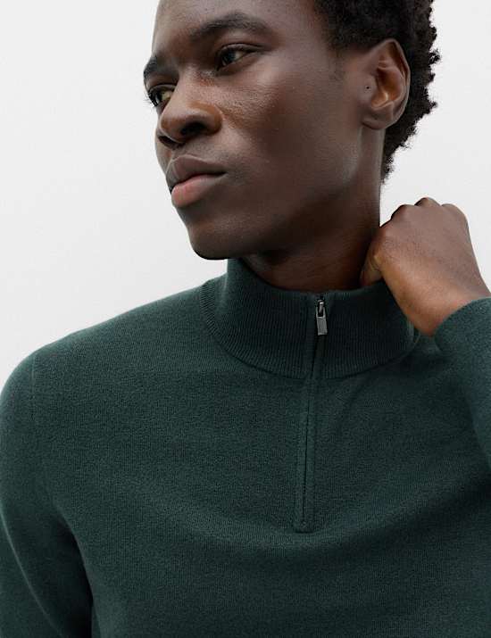 Air-Yarn Half Zip Jumper