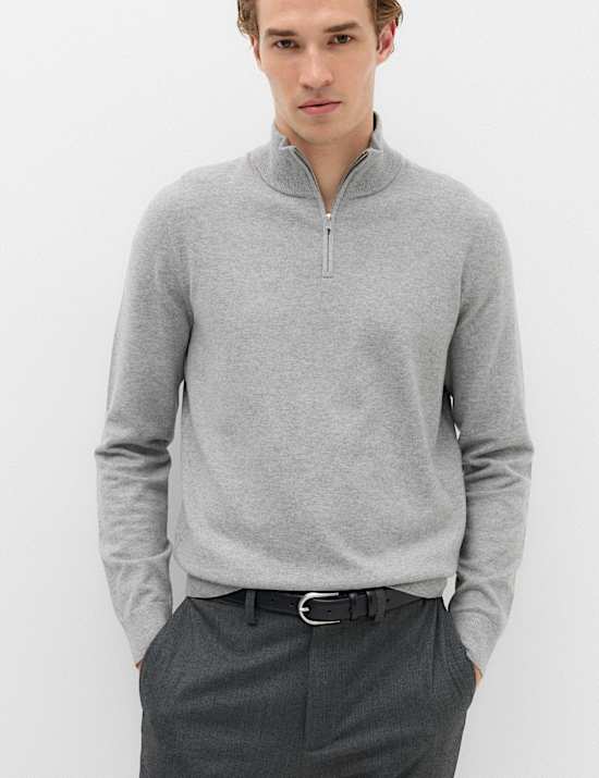 Air-Yarn Half Zip Jumper