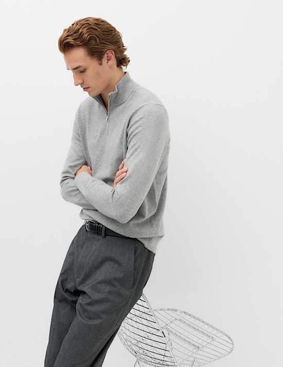 Air-Yarn Half Zip Jumper