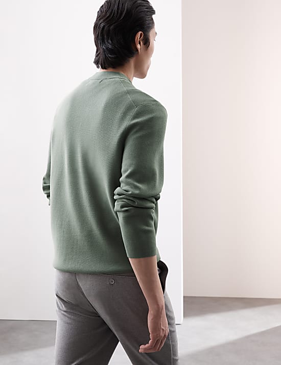 Half Zip Mock Neck Jumper