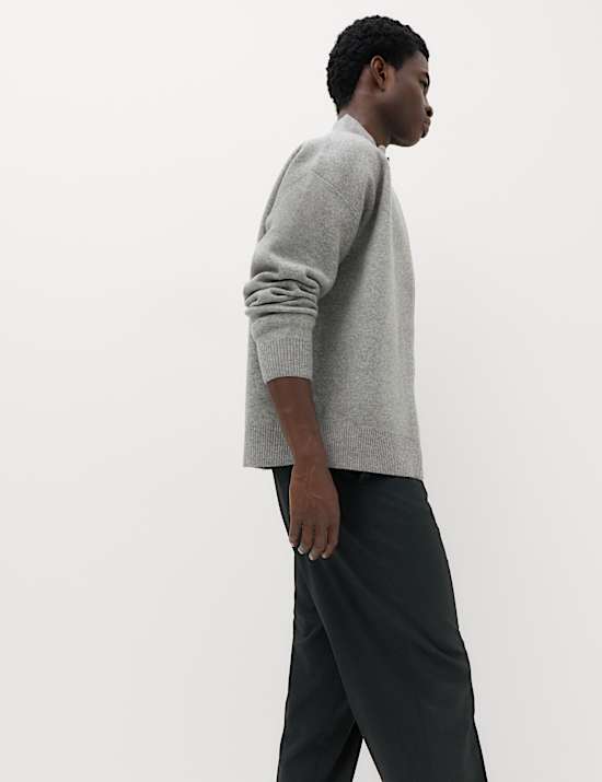 Relaxed Fit Zip Through Funnel Neck Jacket