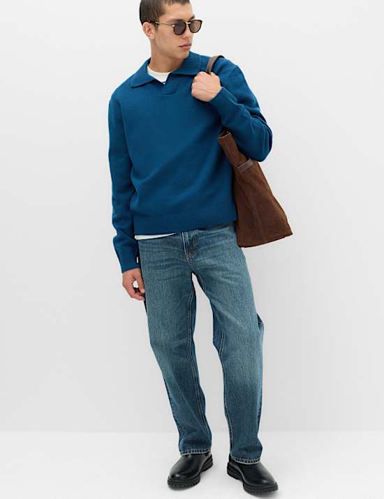 Relaxed Open Neck Jumper