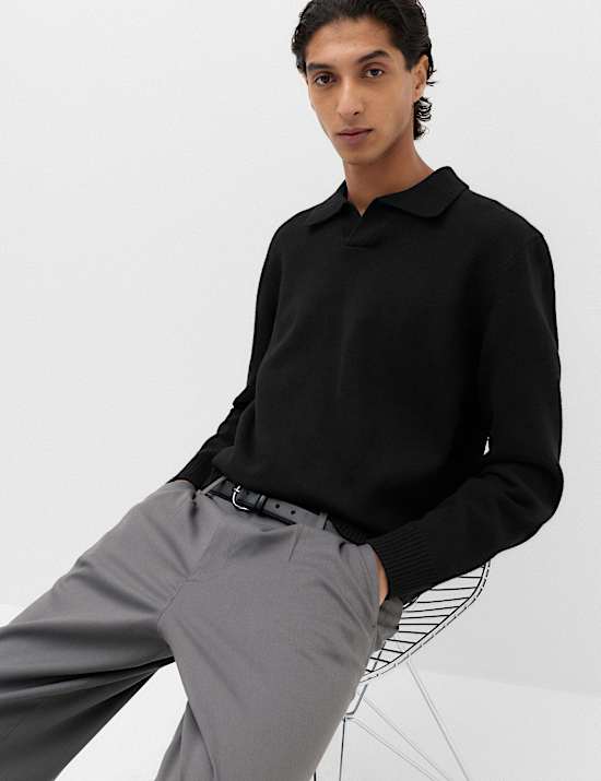 Relaxed Open Neck Jumper