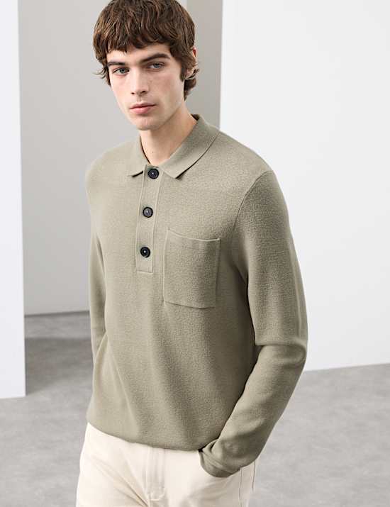 Knitted Polo Shirt