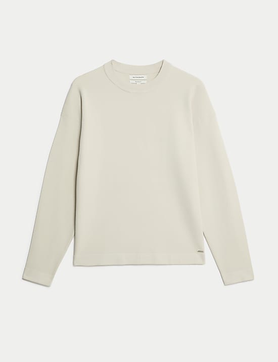 Relaxed  Milano Knit Crew Neck Jumper