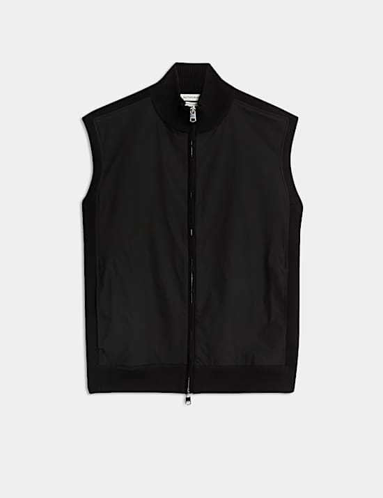 Performance Milano-Knit Funnel Neck Gilet