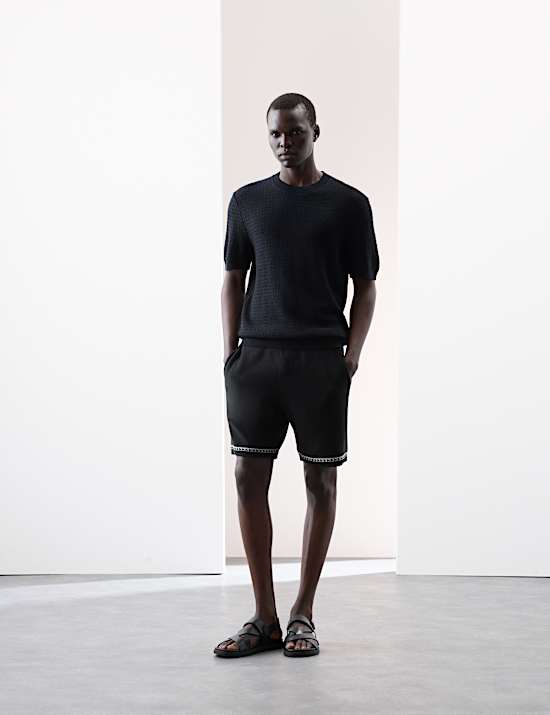 Pure Cotton Knitted Shorts