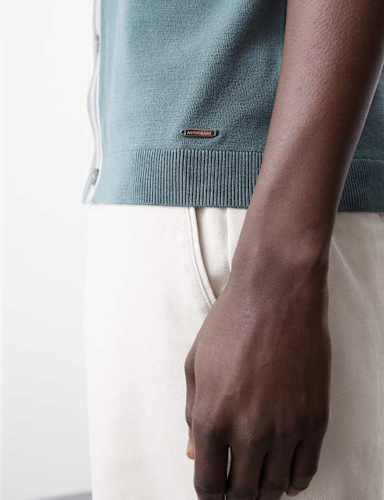 Colour Block Button Through Jumper