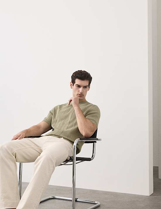 Performance Mercerised Cotton Knitted T-Shirt