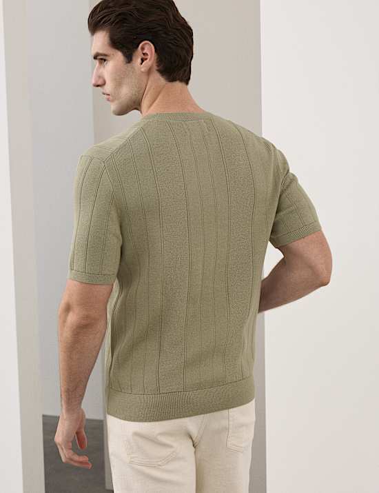 Performance Mercerised Cotton Knitted T-Shirt