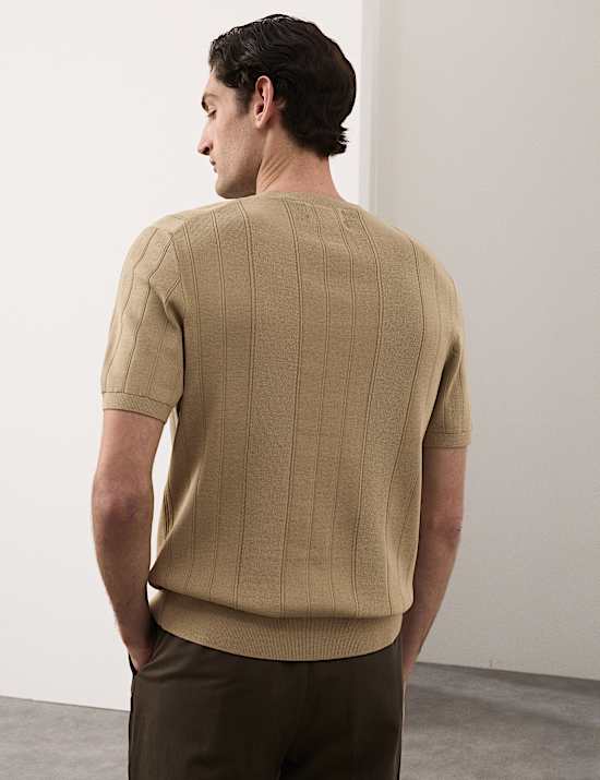 Performance Mercerised Cotton Knitted T-Shirt
