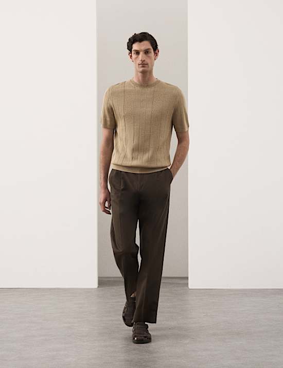 Performance Mercerised Cotton Knitted T-Shirt