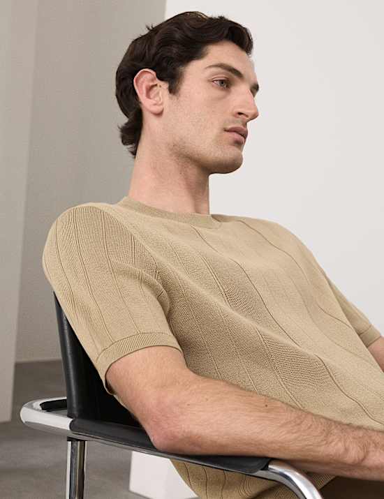 Performance Mercerised Cotton Knitted T-Shirt