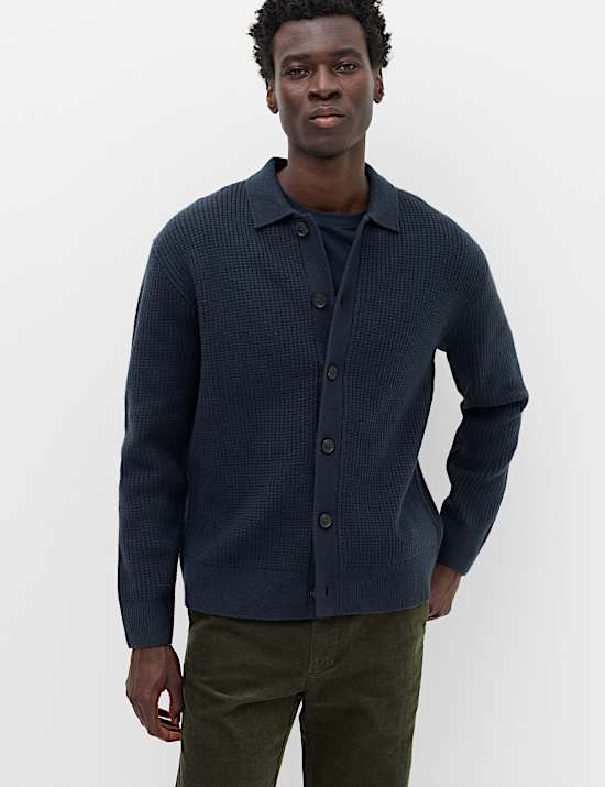 Air Yarn Button Through Cardigan