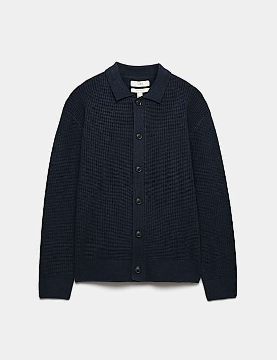 Air Yarn Button Through Cardigan