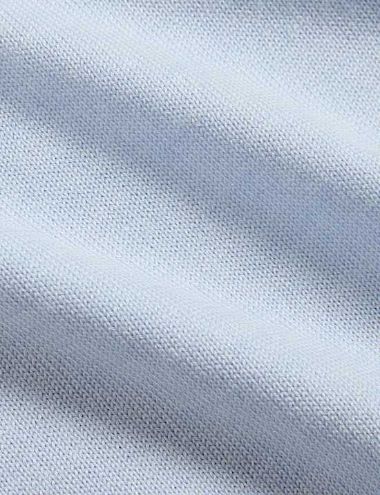 Πλεκτή μπλούζα πόλο με υψηλή περιεκτικότητα σε μαλλί Merino και μετάξι