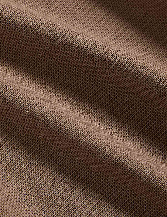 Merino Wool Rich with Silk Knitted Polo Shirt