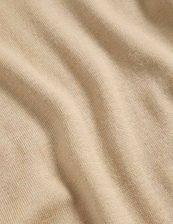 Merino Wool Rich with Silk Half Zip Jumper