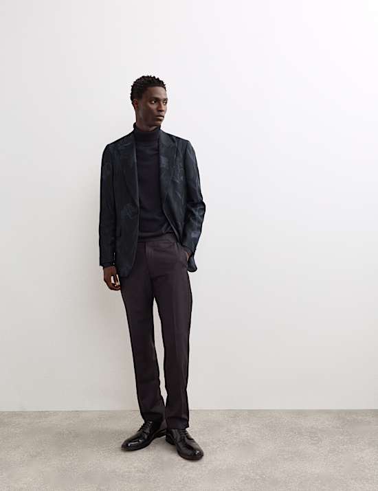 Extra Fine Merino Roll Neck Jumper with Silk