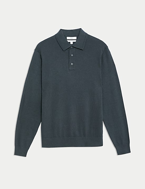 Cotton Rich Knitted Polo Shirt