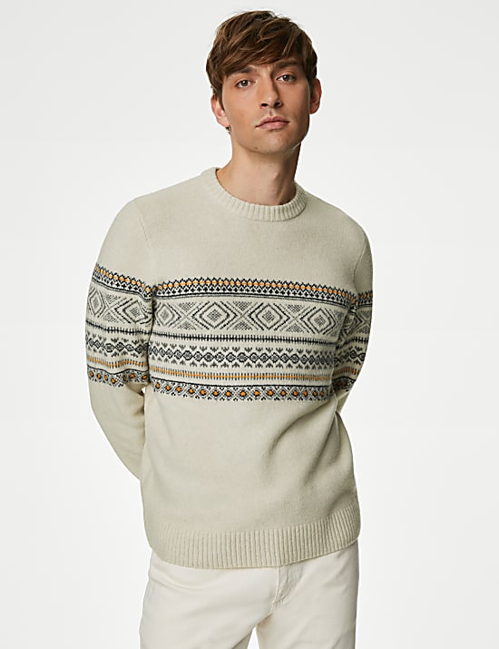 Fair Isle Crew Neck Jumper