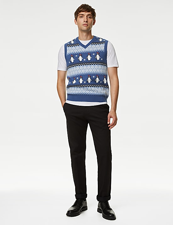 Pure Cotton Penguin Christmas Jumper