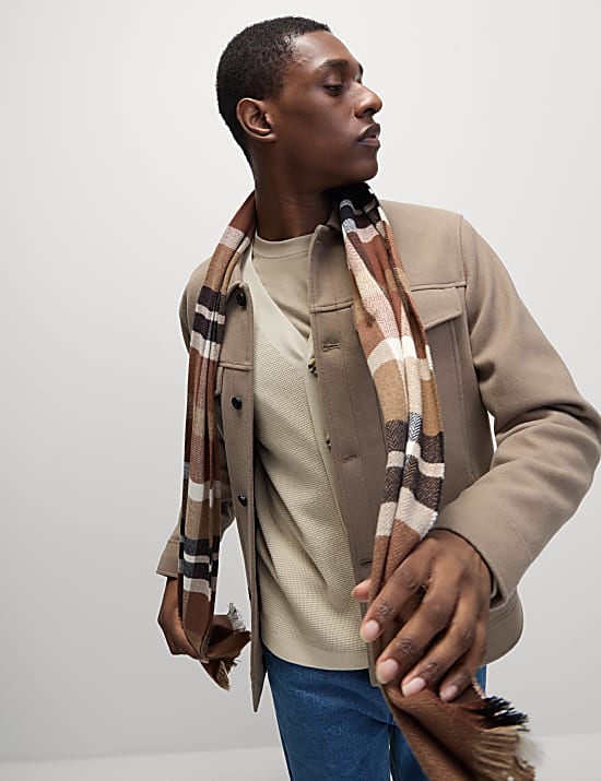 Cotton Modal Blend Textured V-Neck Cardigan