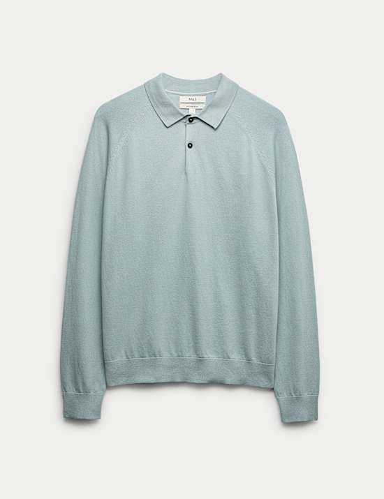 Cotton Rich Knitted Polo Shirt