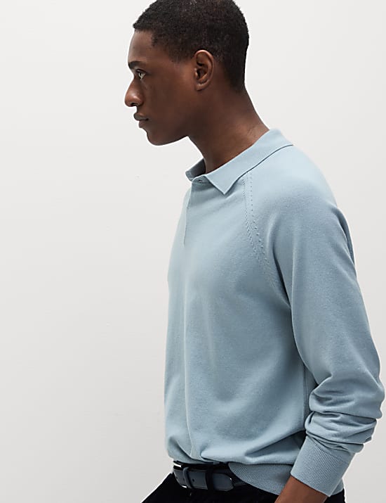Cotton Rich Knitted Polo Shirt