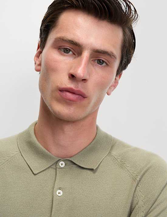 Cotton Rich Knitted Polo Shirt