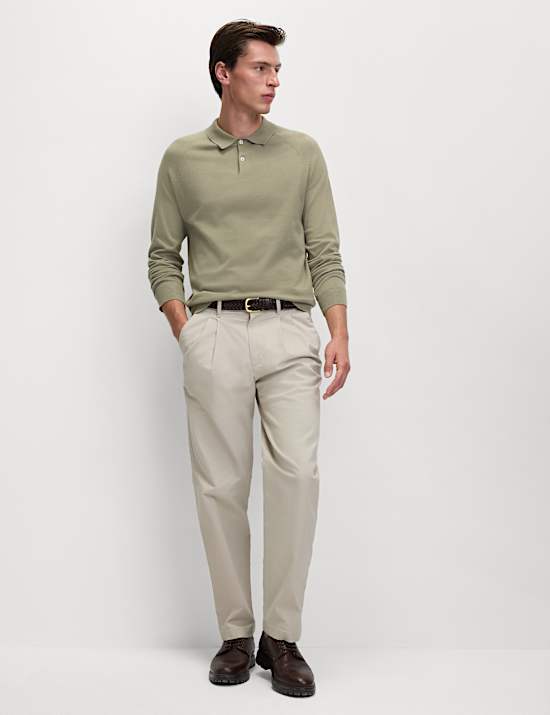 Cotton Rich Knitted Polo Shirt