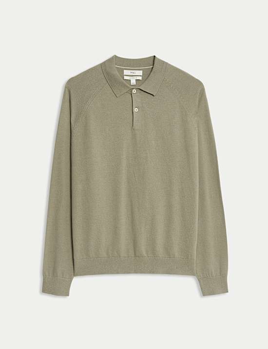 Cotton Rich Knitted Polo Shirt
