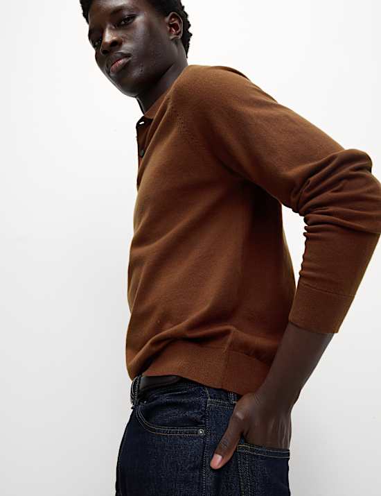 Cotton Rich Knitted Polo Shirt