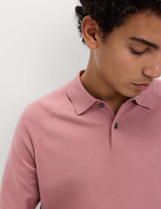 Cotton Rich Knitted Polo Shirt