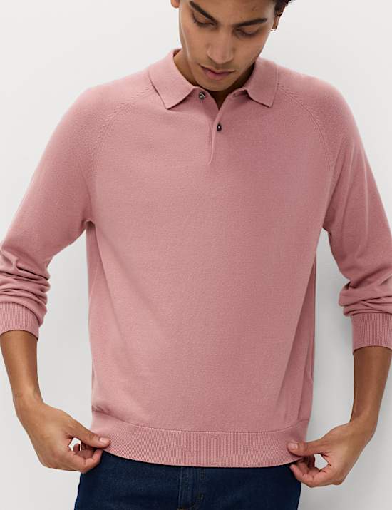 Cotton Rich Knitted Polo Shirt