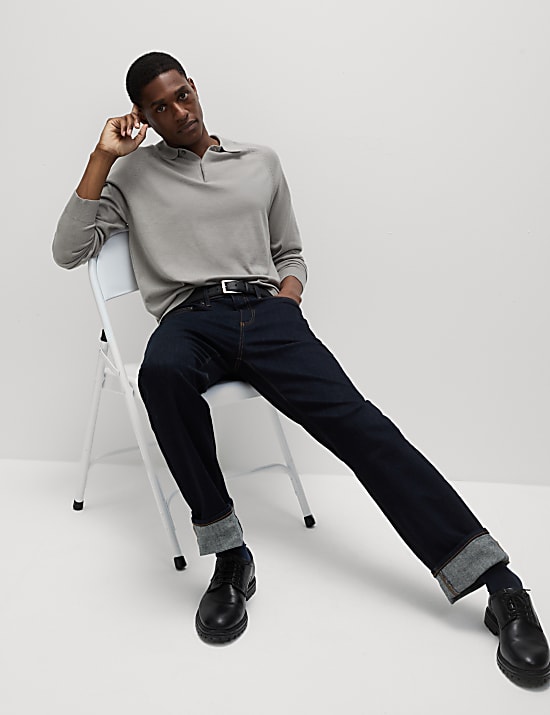 Cotton Rich Knitted Polo Shirt