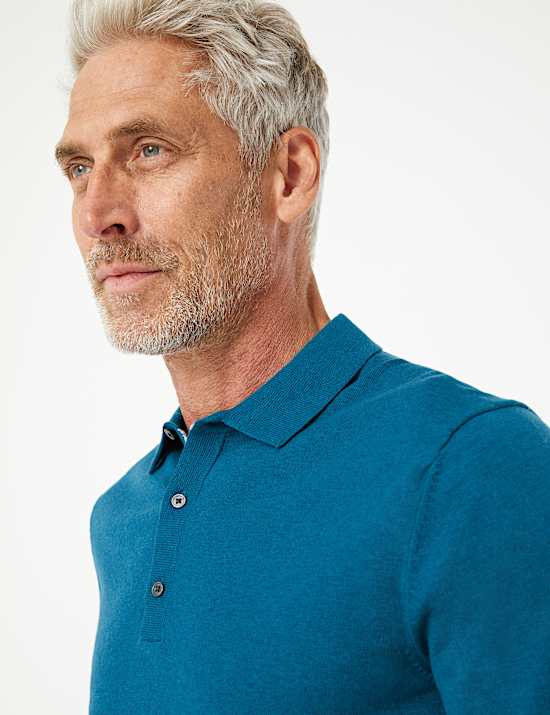Cotton Rich Short Sleeve Knitted Polo