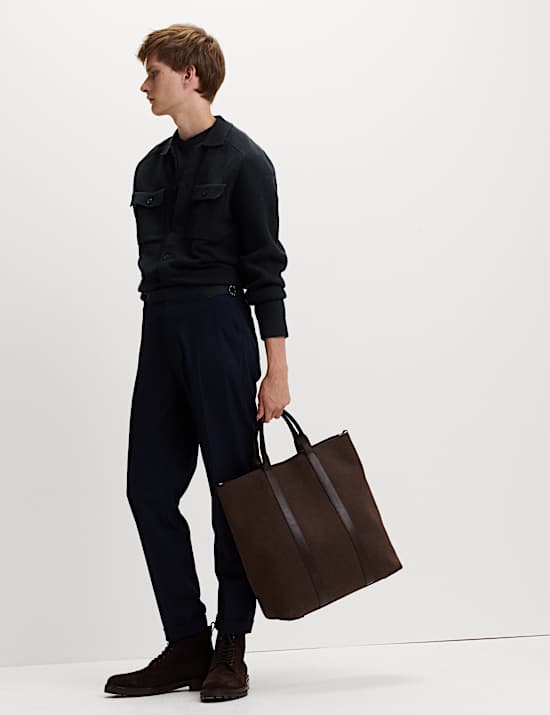 Air-Yarn Button Through Knitted Jacket