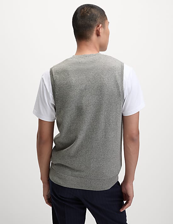 Pure Cotton Sleeveless Jumper