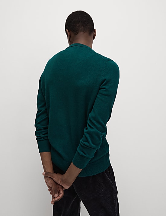 Pure Cotton Crew Neck Jumper