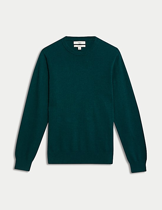Pure Cotton Crew Neck Jumper